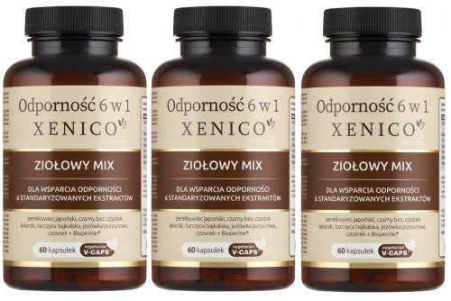 Zestaw 3x - Odporność 6w1 60 kaps., Xenico (id: 8912)