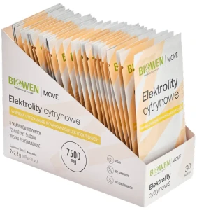 Zestaw 3x - Biowen Elektrolity Cytrynowe 30 saszetek - Nawodnienie Mięśnie Układ nerwowy
