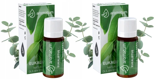 Aromatum Naturalny Olejek Eteryczny Eukaliptus 2x 12 ml – Odświeżenie Powietrza i Aromaterapia, Zestaw (id: 8941)