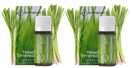 Aromatum Olejek Eteryczny Trawa Cytrynowa 2x 12 ml – Do Kominków Zapachowych i Nawilżaczy, Zestaw (id: 8942)
