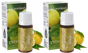 Aromatum Olejek Eteryczny Cytrynowy 2x 12 ml – Do Kominków Zapachowych i Nawilżaczy Zestaw