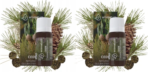 Aromatum Olejek Eteryczny Cedrowy 2x 12 ml – Do Kominków Zapachowych i Nawilżaczy, Zestaw (id: 8944)