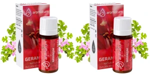 Aromatum Olejek Eteryczny Geranium 2x 12 ml – Do Kominków Zapachowych i Nawilżaczy Zestaw