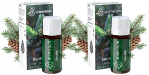 Aromatum Olejek Eteryczny Świerkowy 2x 12 ml – Do Kominków Zapachowych i Nawilżaczy Zestaw