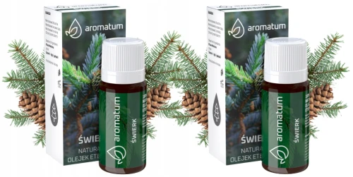 Aromatum Olejek Eteryczny Świerkowy 2x 12 ml – Do Kominków Zapachowych i Nawilżaczy , Zestaw (id: 8948)