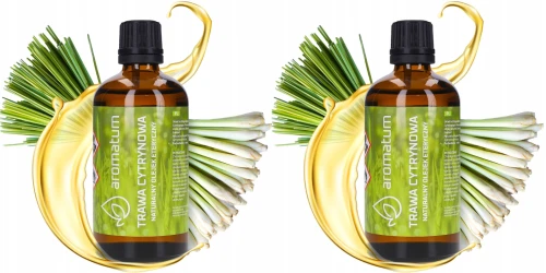 Aromatum Naturalny Olejek Eteryczny Trawa Cytrynowa 2x 100 ml – Odświeżenie i Aromaterapia Zestaw (id: 8953)