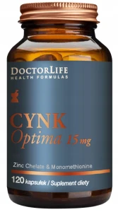 Doctor Life Cynk Optima 15 mg 120 kapsułek - Odporność Wzrok Skóra Układ Nerwowy