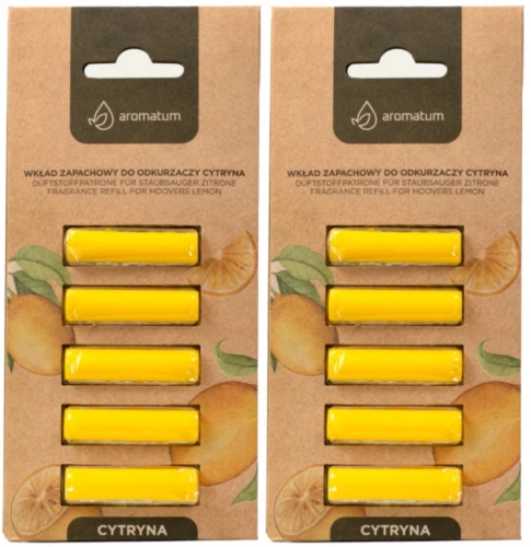 Aromatum Wkład Zapachowy do Odkurzacza Cytrynowy – Odświeżający Zapach Podczas Sprzątania Zestaw (id: 8962)