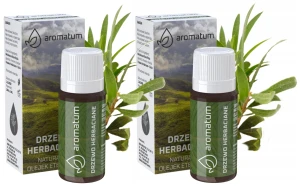 Aromatum Naturalny Olejek Eteryczny Drzewo Herbaciane 12 ml – Do Aromaterapii i Odświeżania Powietrza Zestaw