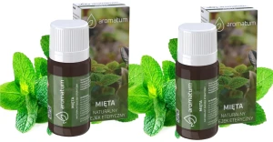 Aromatum Olejek Eteryczny Miętowy 2x 12 ml – Do Kominków Zapachowych i Nawilżaczy Zestaw