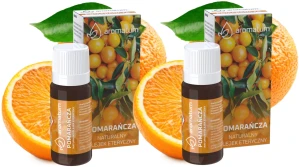 Aromatum Olejek Eteryczny Pomarańczowy 2x 12 ml – Do Kominków Zapachowych i Nawilżaczy Zestaw