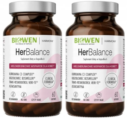 Biowen HerBalance Biowen 2x 60 kapsułek Kompleksowe Wsparcie dla Kobiet Zestaw (id: 8969)