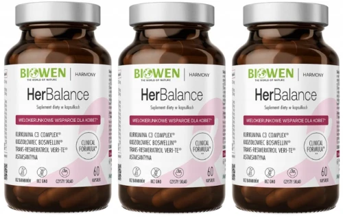 Biowen HerBalance Biowen 3x 60 kapsułek Kompleksowe Wsparcie dla Kobiet Zestaw (id: 8970)
