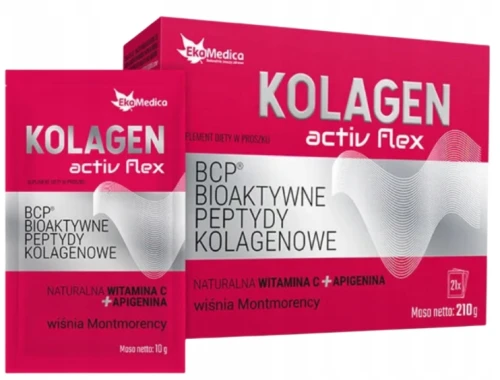 EkaMedica Kolagen Active Flex 21 saszetek na Skórę Scięgna Witamina C (id: 9007)