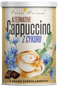 Polski Mniszek Cappuccino z Cykorii o smaku czekoladowym 150 g - Bezkofeinowe Pyszny Delikatny Smak