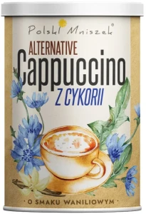 Polski Mniszek Cappuccino z Cykorii o smaku waniliowym 150 g - Bezkofeinowe Pyszny Delikatny Smak