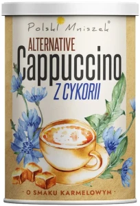 Polski Mniszek Cappuccino z Cykorii o smaku karmelowym 150 g - Bezkofeinowe Pyszny Delikatny Smak