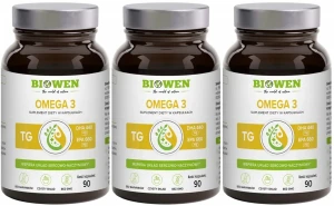 Zestaw 3x - Omega 3 - 660 mg EPA, 440 mg DHA - 90 kapsułek, Biowen
