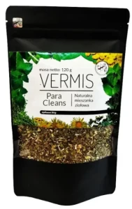 ORVERMIS ParaCleans – 120g mieszanka ziołowa, Organis - Usuwanie Pasożytów