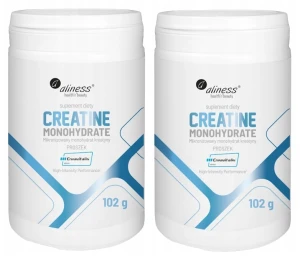 KREATYNA - Creatine Creavitalis 102g, 2x 30 porcji, Aliness - Funkcje poznawcze Mózg Pamięć Masa mięśniowa Zestaw