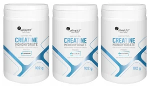 KREATYNA - Creatine Creavitalis 102g, 3x 30 porcji, Aliness - Funkcje poznawcze Mózg Pamięć Masa mięśniowa Zestaw