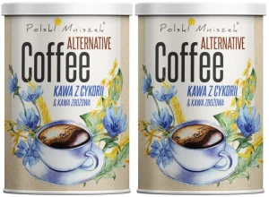 Zestaw 2x - Polski Mniszek Kawa z Cykorii z dodatkiem kawy zbożowej 150 g - Bezkofeinowa Naturalny Skład Pyszny Smak