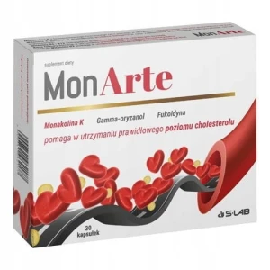 S-Lab MonArte 30 kapsułek - Cholesterol Odporność Kości Mięśnie