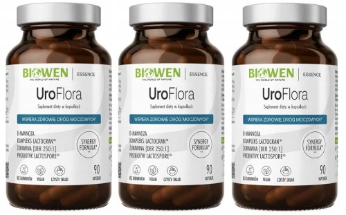 Zestaw 3x - UroFlora - 90 kaps. Biowen