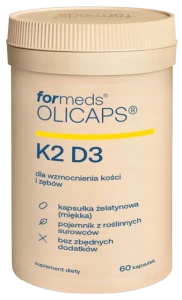Formeds OLICAPS K2D3 Witamina D3 2000 IU + K2 MK-7 w oleju MCT 60 kapsułek Kości Odporność Mięśnie Mineralizacja 