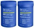 Formeds BICAPS B5 – Witamina B5 Kwas pantotenowy 200 mg 2x 60 kapsułek Energia Zmęczenie Układ nerwowy Nerwy  Zestaw (id: 9081)