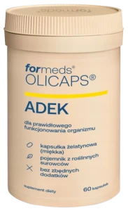 Formeds OLICAPS ADEK Witaminy A D3 E K2 MK-7 w oleju MCT 60 kapsułek Odporność Kości Mięśnie Antyoksydacja 