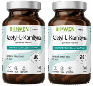 Biowen Acetyl-L-Karnityna 2x 100 Kapsułek – Wsparcie Energii i Koncentracji Zestaw