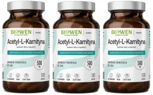 Biowen Acetyl-L-Karnityna 3x 100 Kapsułek – Wsparcie Energii i Koncentracji Zestaw