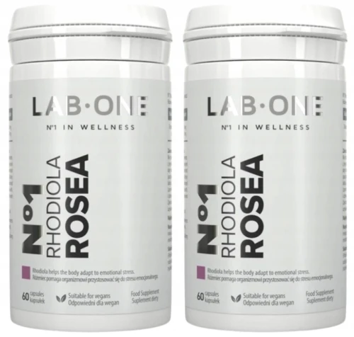 N°1 Rhodiola ROSEA 2x 60 kapsułek Adaptogen Stres Różeniec górski Zestaw (id: 9099)