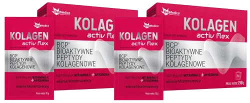 EkaMedica Kolagen Active Flex 2x 21 saszetek na Skórę Scięgna Witamina C Zestaw (id: 9102)