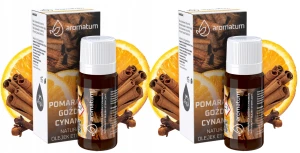 2 x Aromatum Pomarańcza Goździk Cynamon 12 ml – Naturalna Kompozycja Zapachowa do Aromaterapii