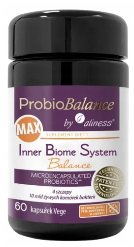 Aliness ProbioBALANCE Probiotyk Inner Biome System Balance 10 mld 60 vege kapsułek   (id: 9119)