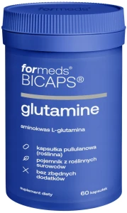 ForMeds BICAPS Glutamine 60 kapsułek - Regeneracja Mięśni Odporność Układ Pokarmowy