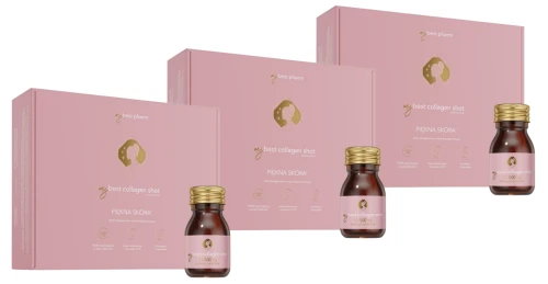 MyBestPharm MyBestCollagenShot 13500mg - 3 sztuki - łącznie 90 buteleczek na Promienną Skórę i Mocne włosy Zestaw (id: 9148)