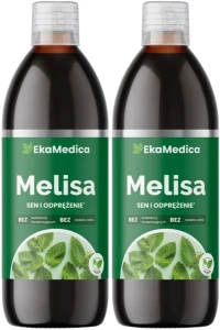 Zestaw 2x EkaMedica Melisa 0,5L - Sen Odprężenie Zdrowie Psychiczne Krążenie