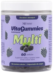 Noble Health VitaGummies Multivitamin 60 żelek - Owoce Leśne Odporność Wzrok Antyoksydant
