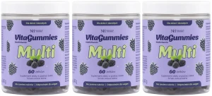 Zestaw 3x Noble Health VitaGummies Multivitamin 60 żelek - Owoce Leśne Odporność Wzrok Antyoksydant