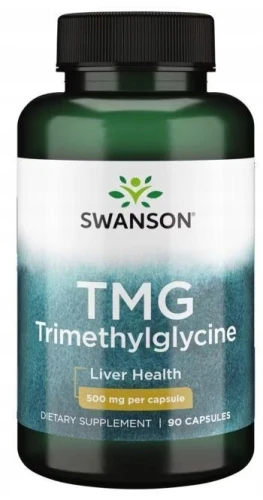 Swanson TMG Betaina 500mg 90 kapsułek Wspomaga Zdrową Pracę Wątroby (id: 9161)