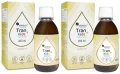 Aliness Tran - Olej z dorsza KIDS + Witamina A 400 µg 200 ml o smaku cytrynowym - 2 sztuki - łącznie 400 ml (id: 9179)
