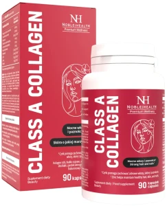 Noble Health Class A Collagen 90 kapsułek - Włosy Skóra Paznokcie Kości