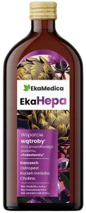 EkaMedica EkaHepa Na wsparcie wątroby - Karczoch Ostropest Mniszek Cholina 500 ml