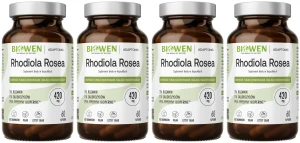 Zestaw 4x Biowen Rhodiola Rosea - Różeniec Górski 60 kapsułek – Energia Stres Koncentracja