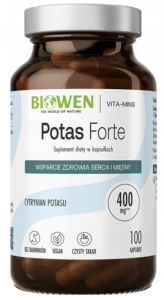 Biowen Potas Forte 100 kapsułek - Ciśnienie Krwi Układ Nerwowy Mięśnie