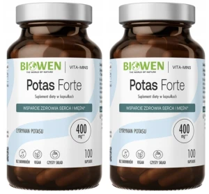 2 x Biowen Potas Forte 100 kapsułek – Potas Elektrolity Ciśnienie