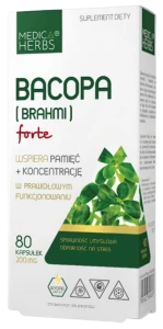 Medica Herbs Bacopa (Brahmi) 60 kapsułek - Układ Nerwowy Pamięć i Koncentracja